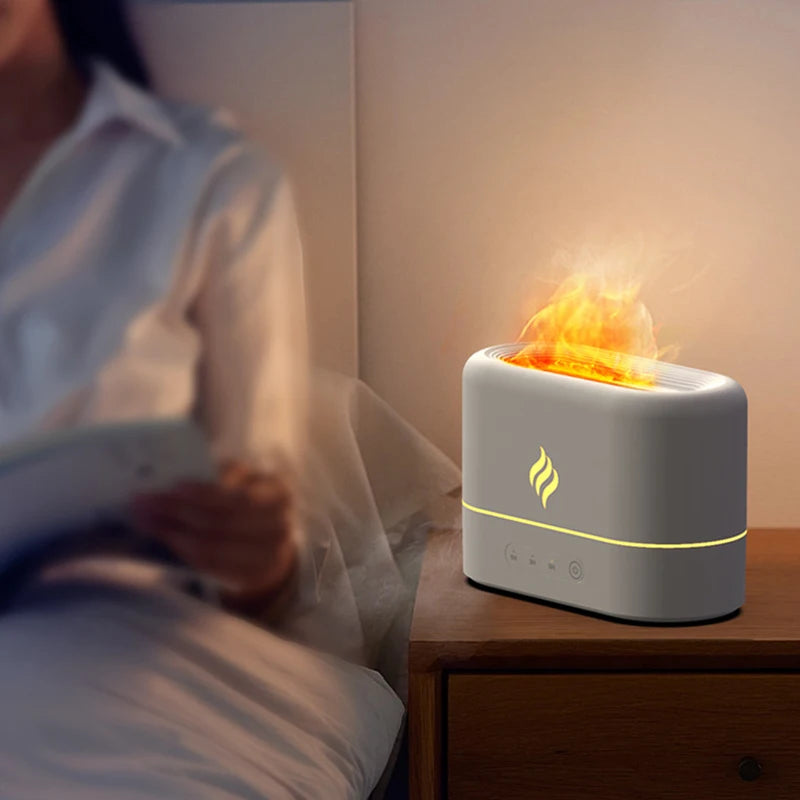 Portable Fire Flame Aroma humidifier