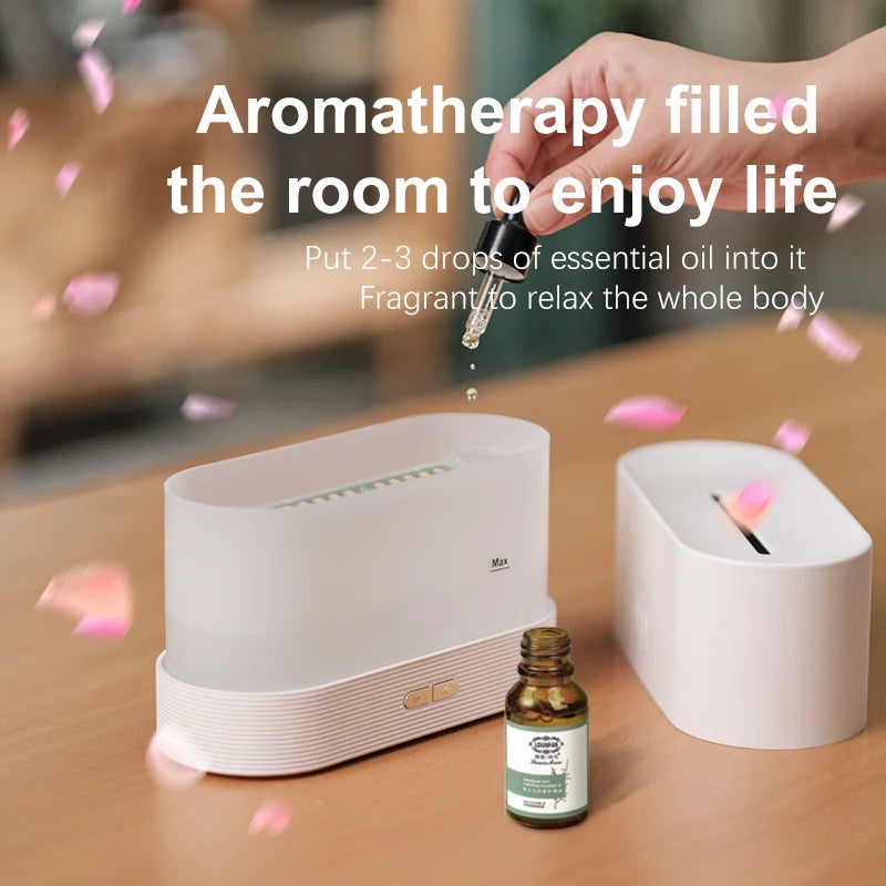 Portable Fire Flame Aroma humidifier