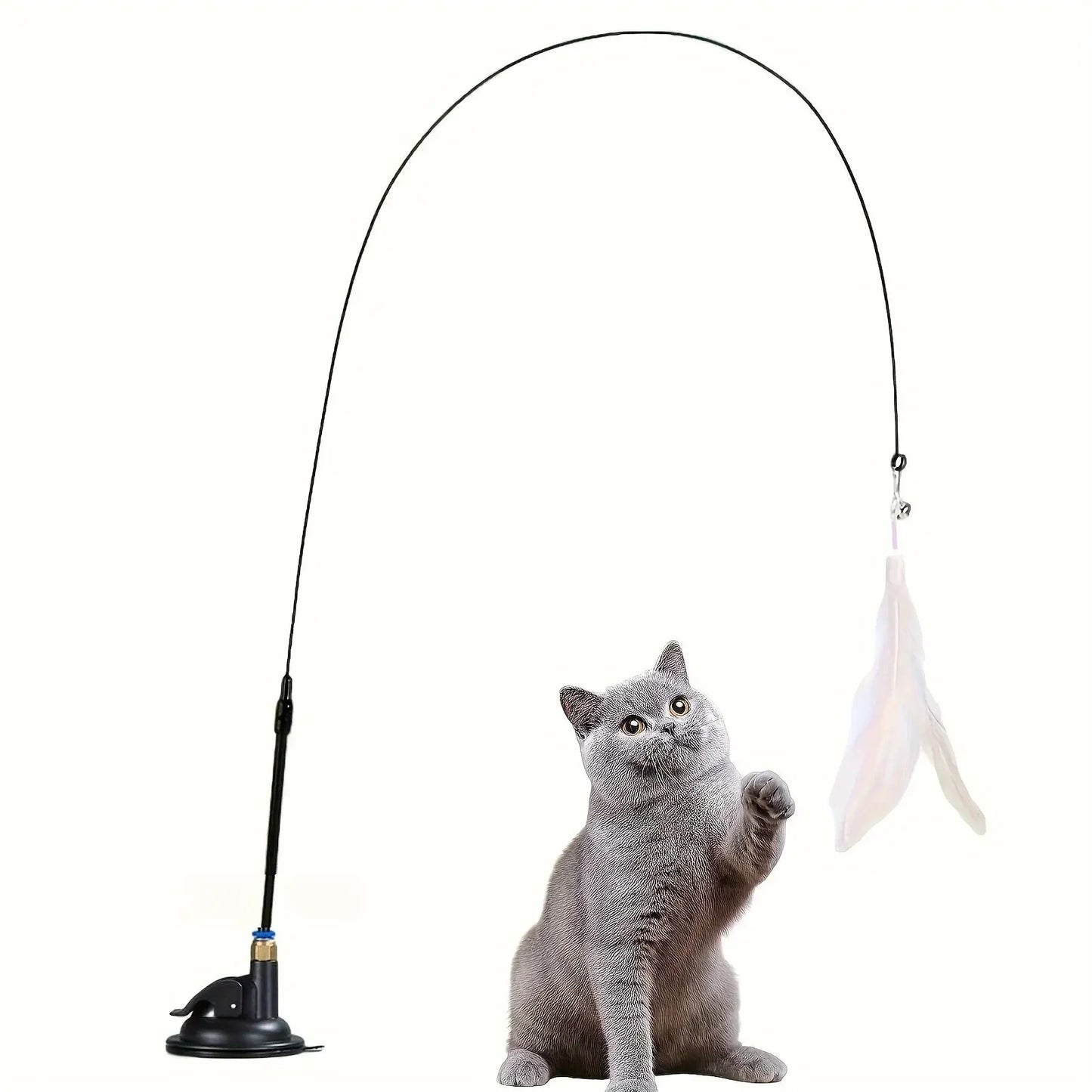 Interactive Bell & Feather Wand for Cats