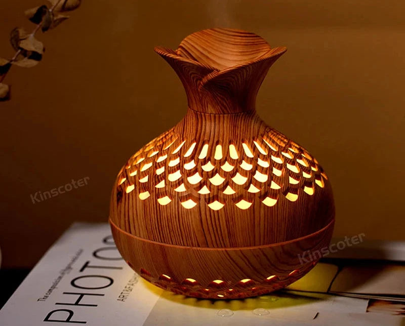 Wooden Vase Aromatherapy Diffuser 300ml